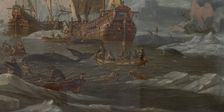 The Dutch Whaling Fleet, 1690/1700. Creator: Abraham Storck
