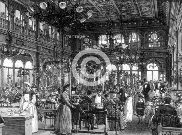 The Duval Restaurant on the Quai de Billy, Paris, 1889. Artist: Unknown