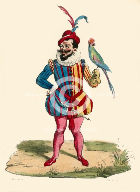 The dwarf of the Duc de Guise, (19th century?). Creator: de Frey.