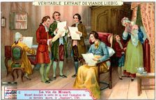 The dying Mozart listening to the performance of his Requiem, 1791, (c1900)