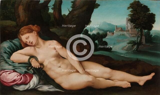 The Dying Cleopatra, c.1520-c.1524. Creator: Jan van Scorel.