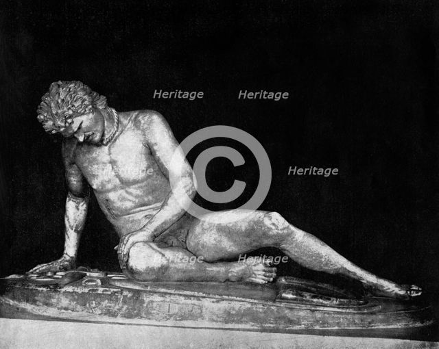 The Dying Gaul', Capitol, Rome, 1893.Artist: John L Stoddard