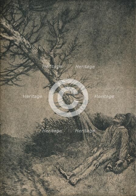 'The Dying Vagabond', 1875. Artist: Alphonse Legros.