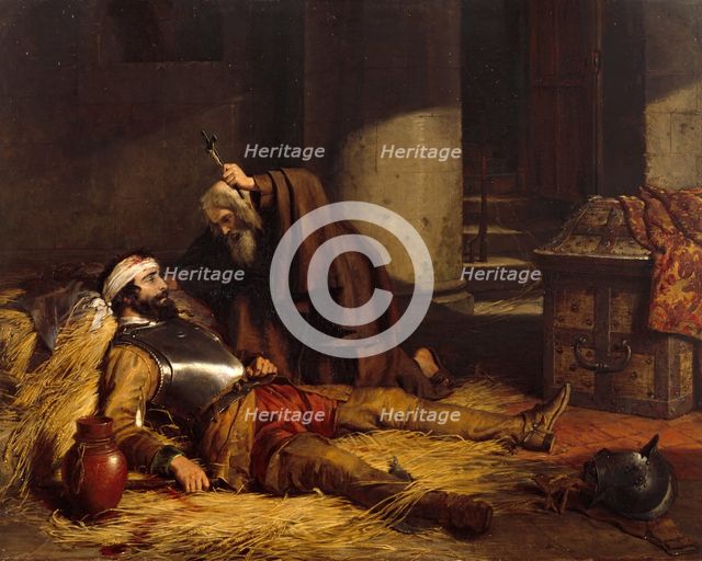 The Dying Warrior, c1843. Creator: Charles Landseer.