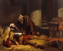 The Dying Warrior, c1843. Creator: Charles Landseer