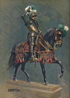 The Dymoke Suit of Armour at Windsor Castle, 1902. Artist: C Clarke