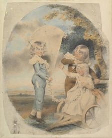 The Dyson Children, 1787. Creator: John Downman
