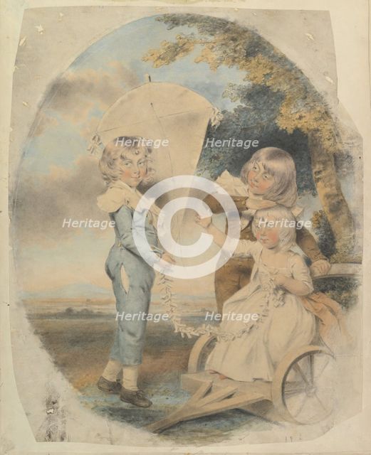 The Dyson Children, 1787. Creator: John Downman.