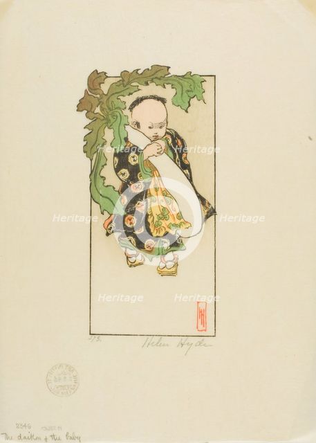 The Daikon and the Baby, 1903. Creator: Helen Hyde.