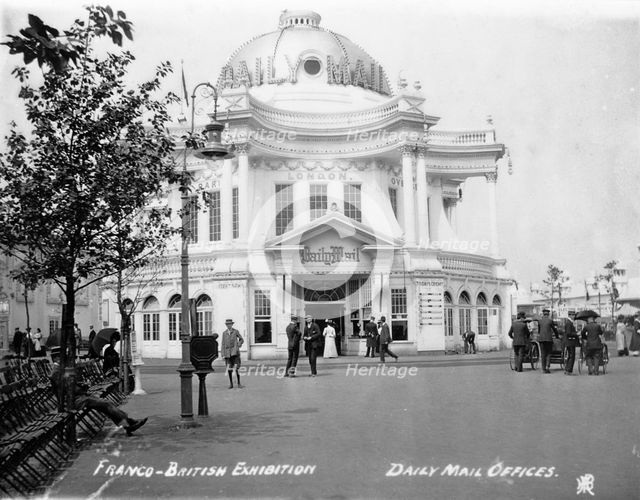 The Daily Mail offices at the Franco-British Exhibition, White City, London, 1908. Creator: Unknown.
