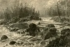 The Dalles of the St. Louis 1874. Creator: W. J. Linton