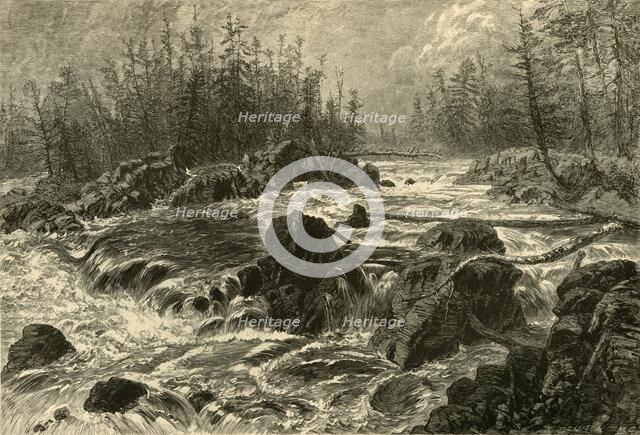 'The Dalles of the St. Louis', 1874.  Creator: W. J. Linton.