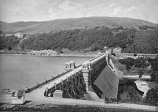 The Dam, Lake Vyrnwy c1896. Artist: Valentine & Sons