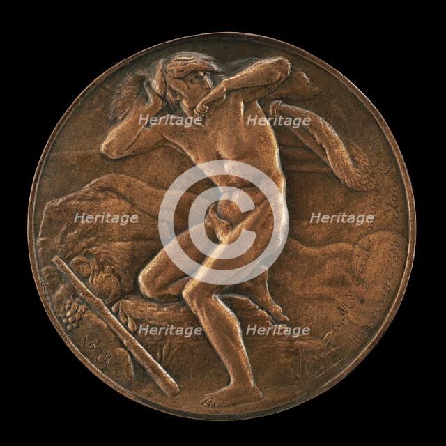 The Damnation of Cain (Caïn maudit par l'eternel), 1878. Creator: Louis-Alexandre Bottée.