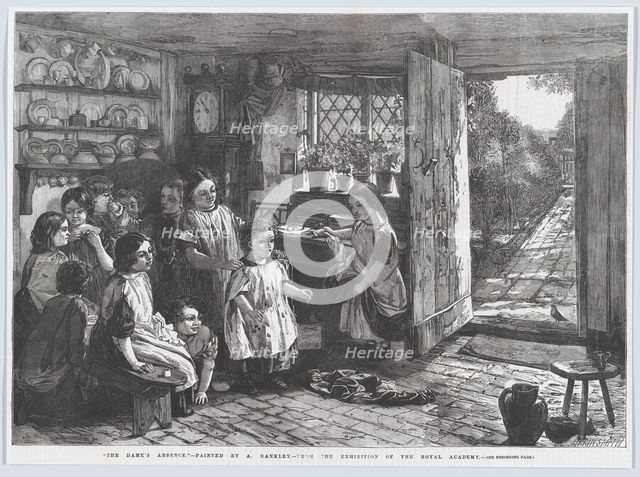 The Dame's Absence, from "Illustrated London News", July 4, 1857. Creator: Harvey Orrin Smith.