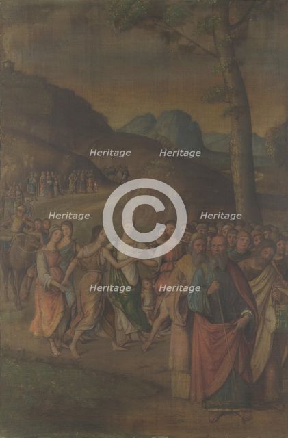 The Dance of Miriam (from the Story of Moses), after 1508. Artist: Costa, Lorenzo (1460-1535)