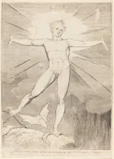 The Dance of Albion (Glad Day), c. 1803/1810. Creator: William Blake