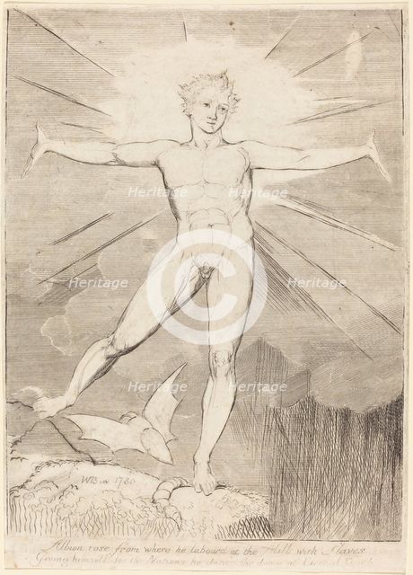 The Dance of Albion (Glad Day), c. 1803/1810. Creator: William Blake.