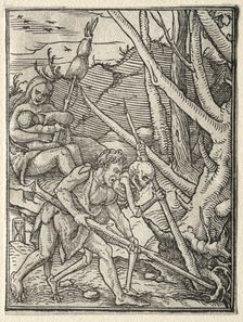 The Dance of Death: Adam Tilling the Earth. Creator: Hans Holbein (German, 1497/98-1543)