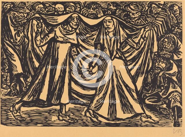 The Dance of Death II, 1921. Creator: Ernst Barlach.