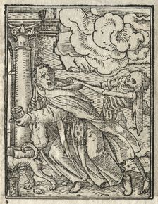The Dance of Death: The Mendicant Friar; The Nun. Creator: Hans Holbein (German, 1497/98-1543)