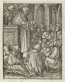 The Dance of Death: The Preacher; The Priest. Creator: Hans Holbein (German, 1497/98-1543)
