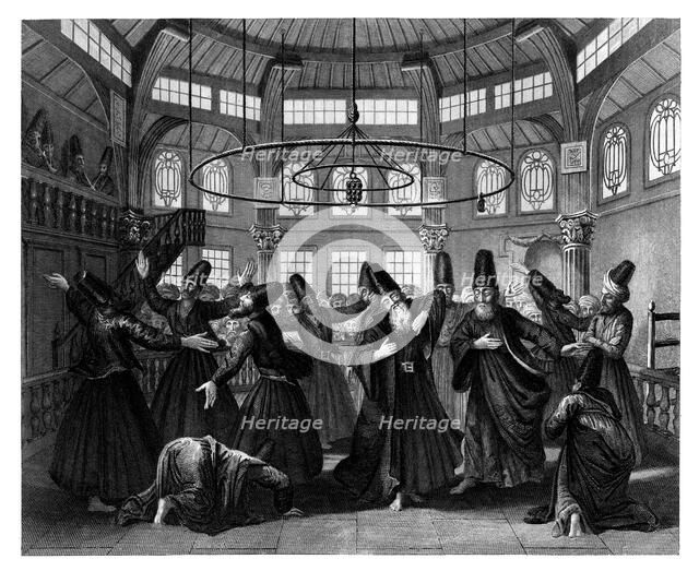 The Dance of Dervishes, c1870.Artist: W Forrest