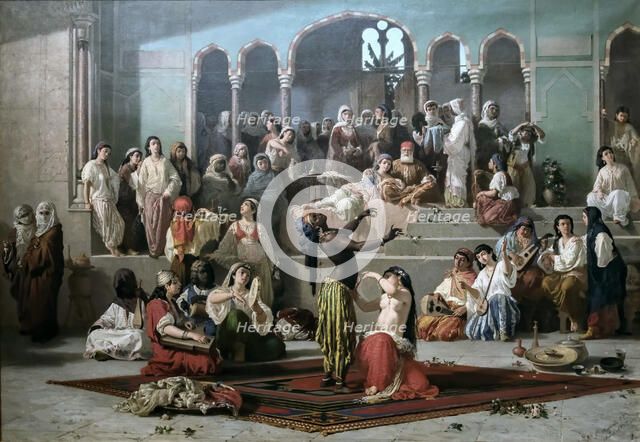 The Dance of the Bee in the Harem, 1862. Creator: Marinelli, Vincenzo (1819-1892).