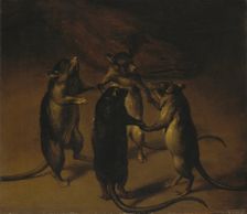 The Dance of the Rats, c1690. Creator: Ferdinand van Kessel