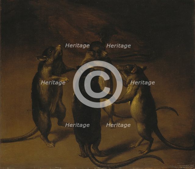 The Dance of the Rats, c1690. Creator: Ferdinand van Kessel.