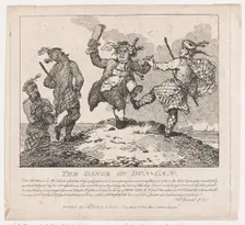 The Dance on Dun-Can (Picturesque Beauties of Boswell, Part the Second), May 15, 1786., May 15, 1786 Creator: Thomas Rowlandson