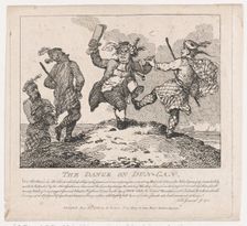 The Dance on Dun-Can (Picturesque Beauties of Boswell, Part the Second), May 15, 1786., May 15, 1786 Creator: Thomas Rowlandson