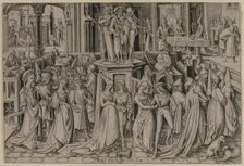 The Dance at the Court of Herod, c. 1500. Creator: Israhel van Meckenem (German, c. 1440-1503)