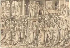 The Dance at the Court of Herod, c. 1500. Creator: Israhel van Meckenem