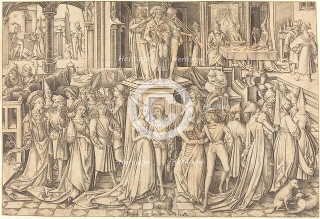 The Dance at the Court of Herod, c. 1500. Creator: Israhel van Meckenem.