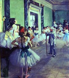 The dance class 1874 by Edgar Degas