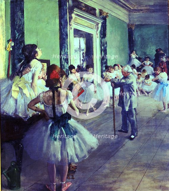  'The dance class', 1874 by Edgar Degas.