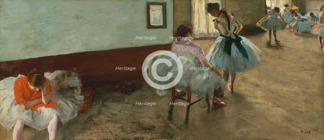 The Dance Lesson, c. 1879. Creator: Edgar Degas.