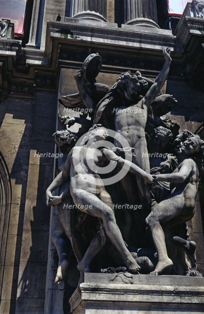  'The Dance', sculpture group copied from the façade of the Opera Theatre by Paul Belmondo, work …