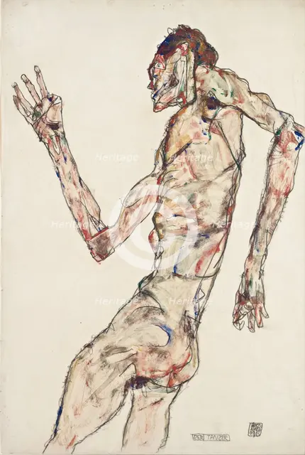 The Dancer, 1913. Artist: Schiele, Egon (1890–1918)