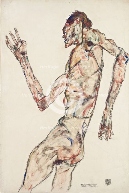 The Dancer, 1913. Artist: Schiele, Egon (1890–1918)