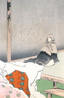The Dancer Hotoke Gozen at Gioji (image 3 of 3), published in 1897. Creator: Kobayashi Kiyochika