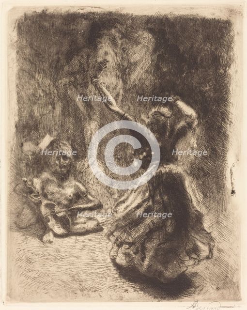 The Dancer of Tanjore (La bayadère of Tanjore), 1914. Creator: Paul Albert Besnard.