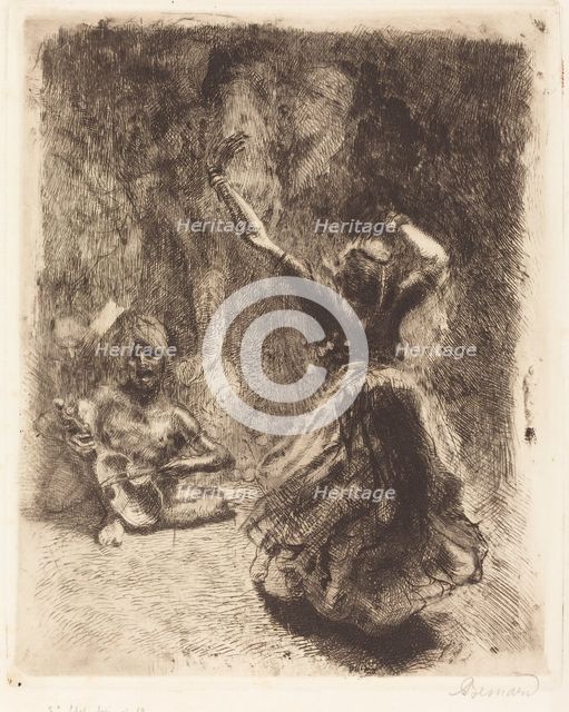 The Dancer of Tanjore (La bayadère de Tanjore), 1914. Creator: Paul Albert Besnard.