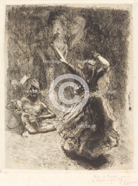 The Dancer of Tanjore (La bayadère de Tanjore), 1914. Creator: Paul Albert Besnard.