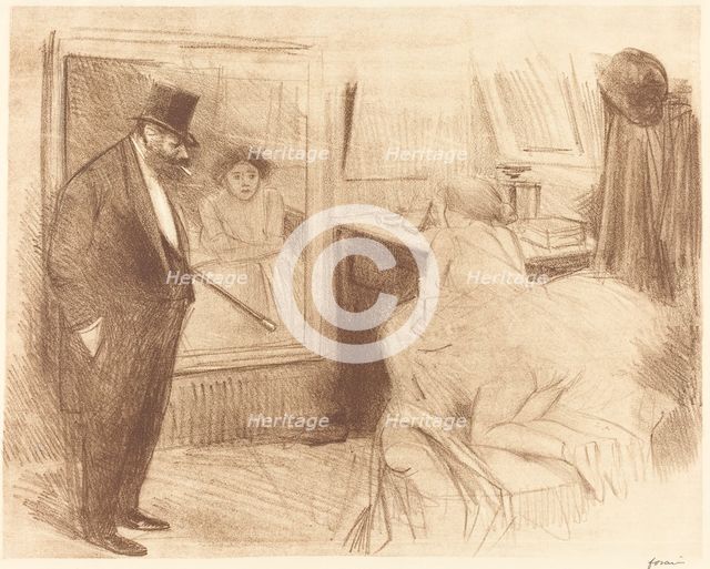 The Dancer's Dressing Room (second plate), 1894. Creator: Jean Louis Forain.