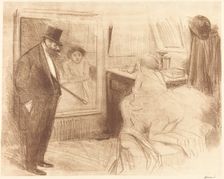 The Dancer's Dressing Room (second plate), 1894. Creator: Jean Louis Forain