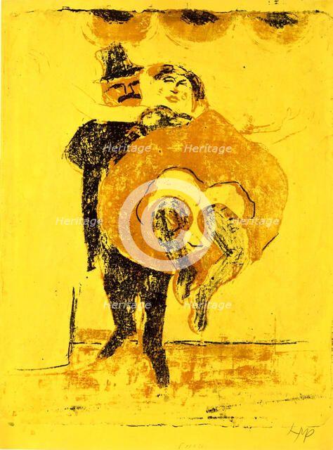The dancing couple, 1909. Creator: Max Pechstein.
