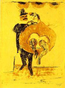 The dancing couple, 1909. Creator: Max Pechstein