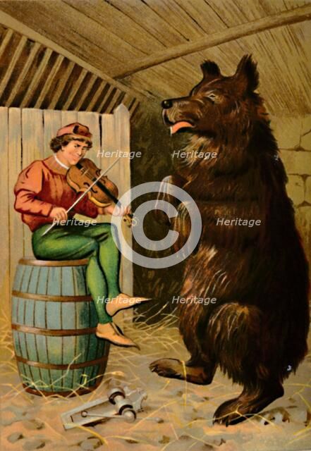 'The Dancing Bear', 1901. Artist: Edward Henry Wehnert.